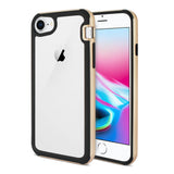 Reiko iPhone 8/ 7 Hard Transparent Plastic TPU Case In Clear Gold - King Vegan T's