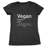 Vegan Defined by Protein Women's Relaxed Fit Tri-Blend T-Shirt - King Vegan T's