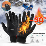 Running Cyling Gloves Touch Screen Winter Warm Skiing Gloves Waterproof Thermal Gloves